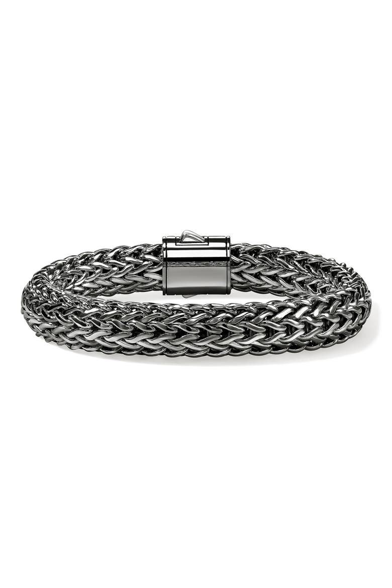 Icon Bracelet, 10.5mm, Alternate, color, DARKENED SILVER