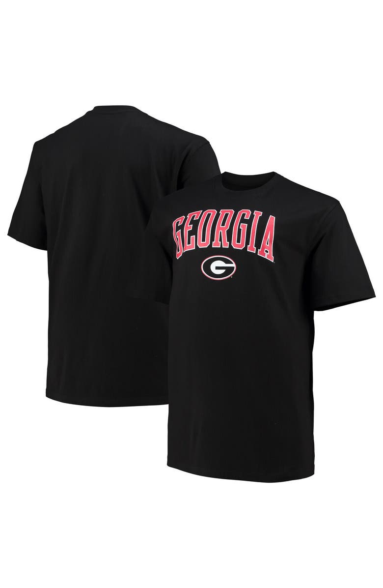 Champion Men's Champion Black Georgia Bulldogs Big & Tall Arch Over Wordmark T-Shirt, Main, color, 