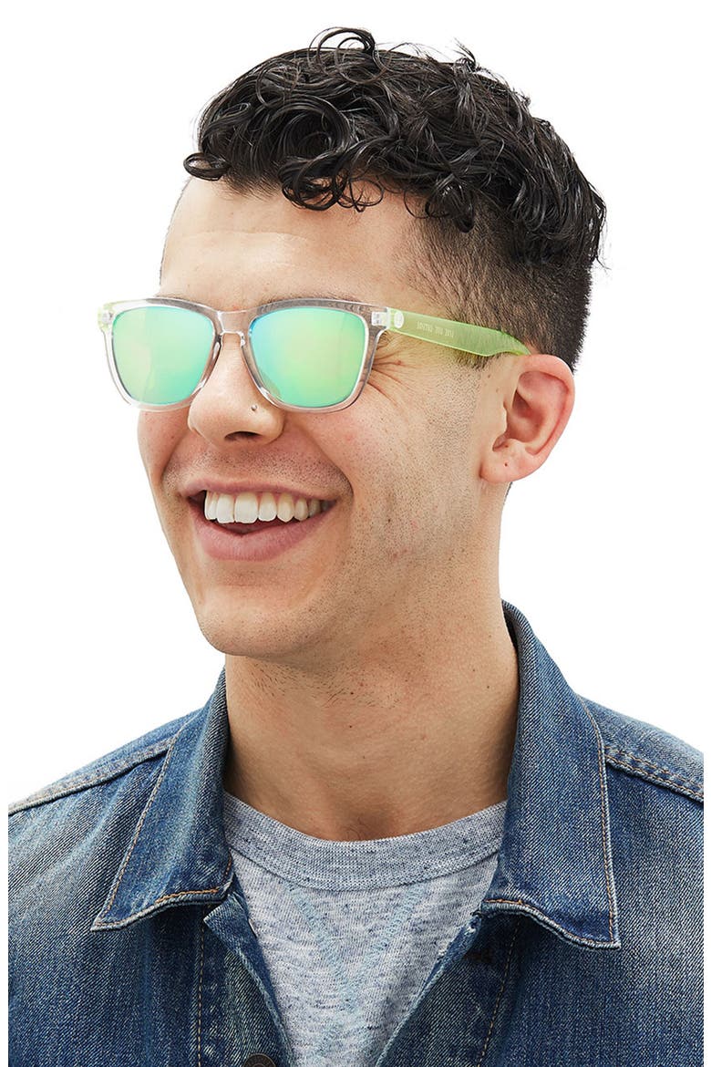 Original 53mm Polarized Sunglasses, Alternate, color, CLEAR / LIME
