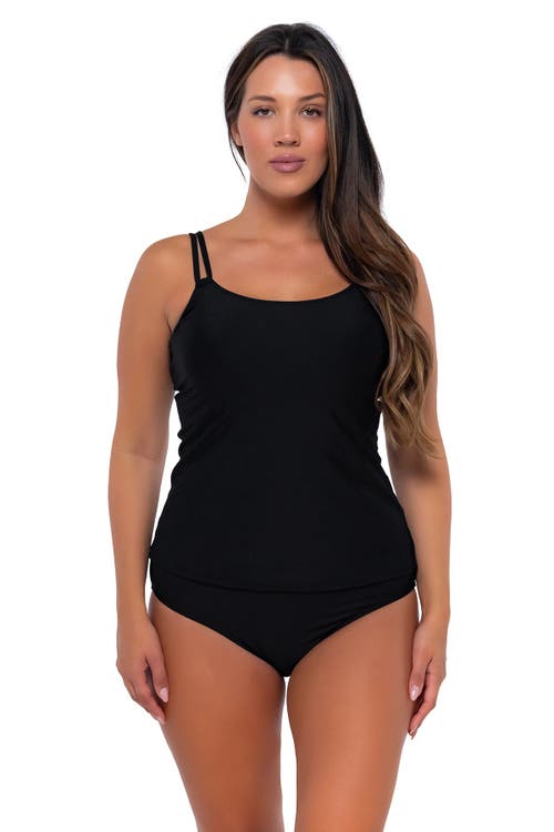 Sunsets Taylor Tankini Swimsuit Top In Black