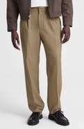 Madewell Double Pleated Wool Blend Twill Pants