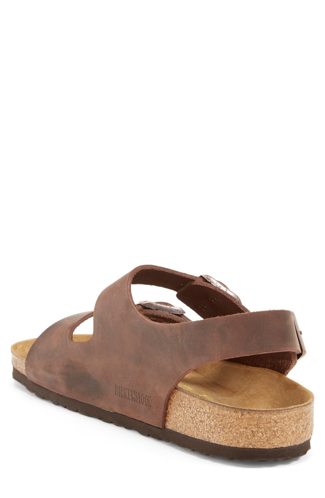 'Milano' Sandal, Alternate, color, HABANA OILED