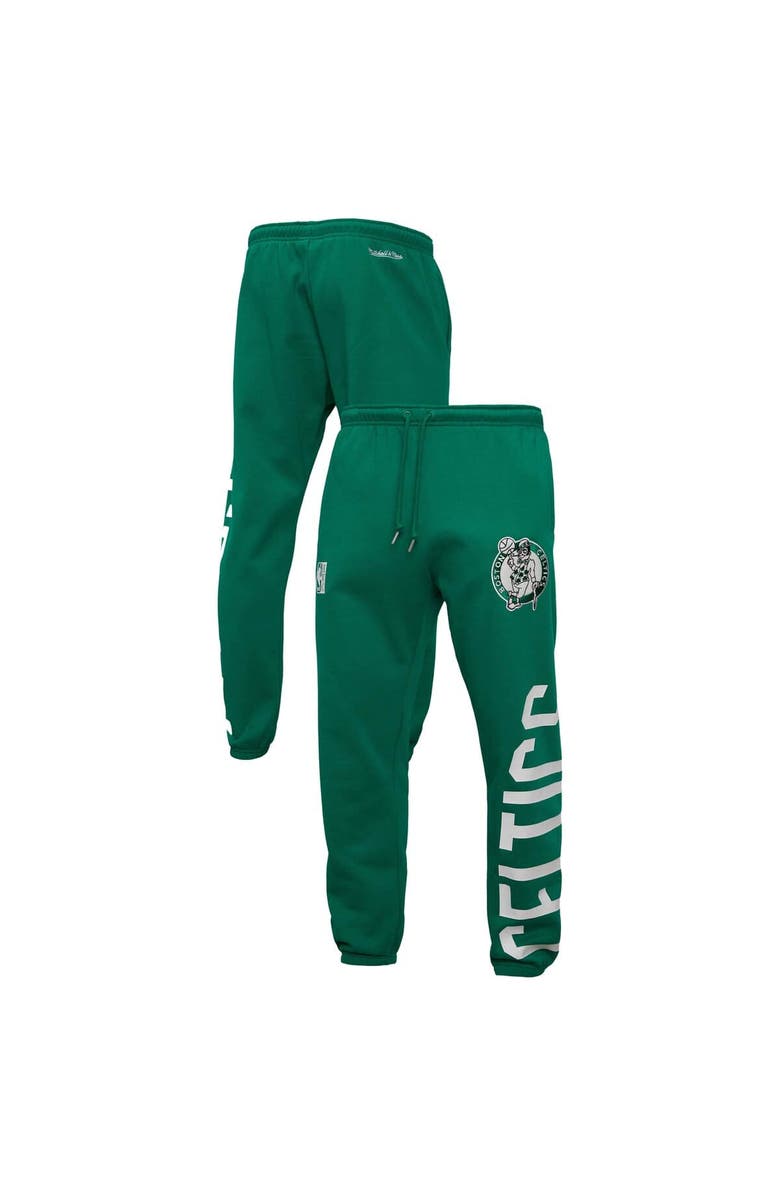 Mitchell & Ness Men's Mitchell & Ness Kelly Green Boston Celtics Hardwood Classics Team Origins Pants, Alternate, color,
