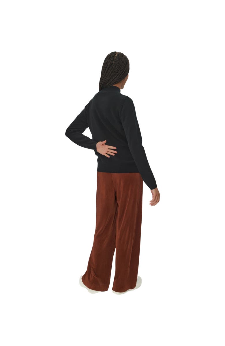 GOBI Mongolian Cashmere Essential Cashmere Mock Neck Sweater, Alternate, color, Black