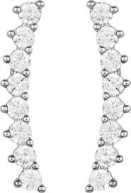 Vince Camuto Cubic Zirconia Ear Climbers