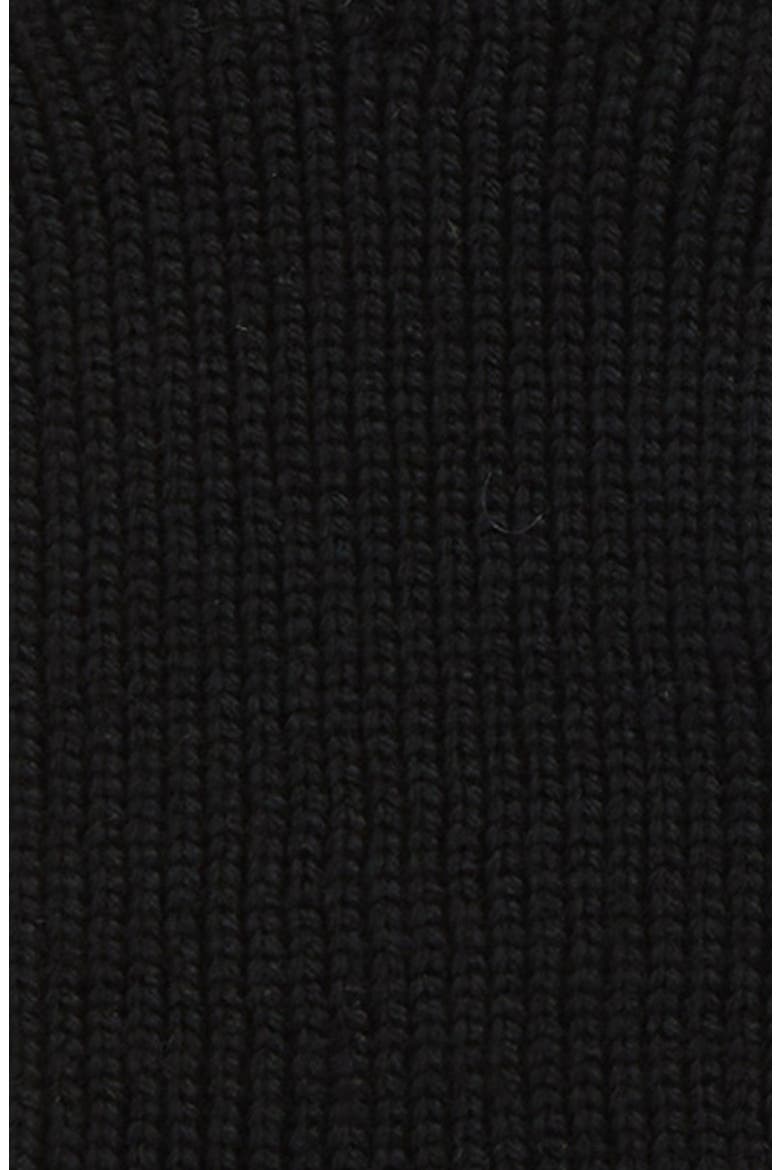 Men's Logo Wool Knit Gloves, Alternate, color, BLACK