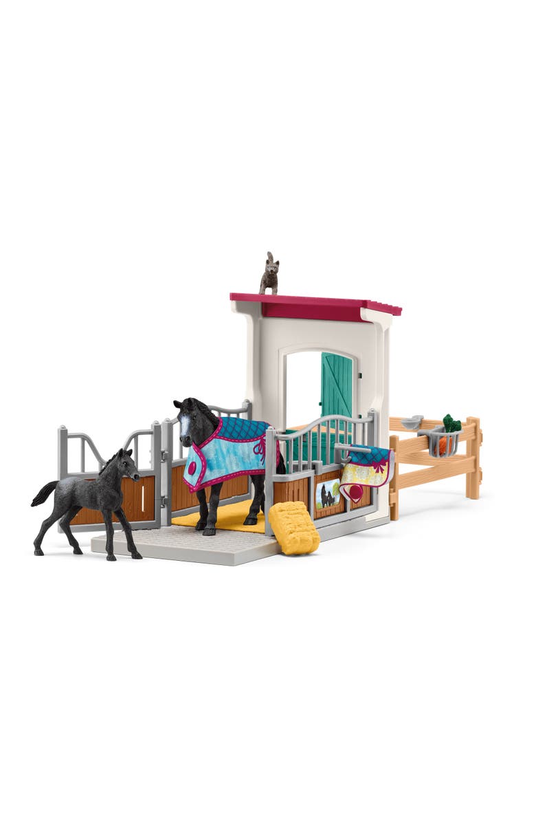 Schleich Horse Club Horse Box With Mare & Foal, 34 Piece Playset, Main, color, Multicolored