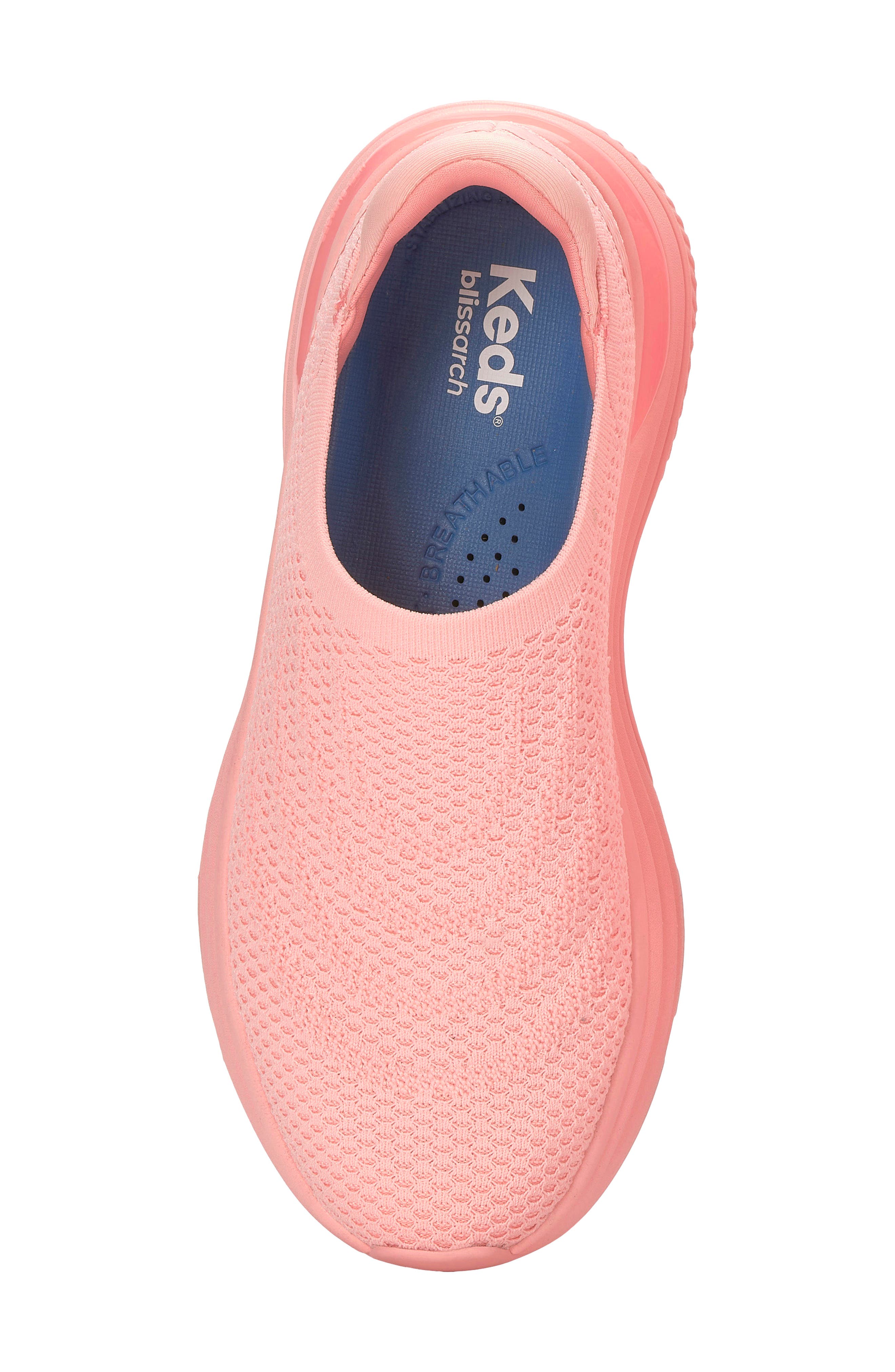 Slip-On Sneaker, Alternate, color, NEON CORAL