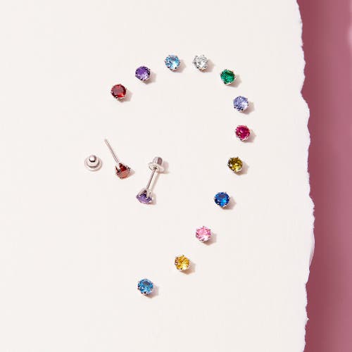 In Season Jewelry 14k Classic Solitaire Earrings In June