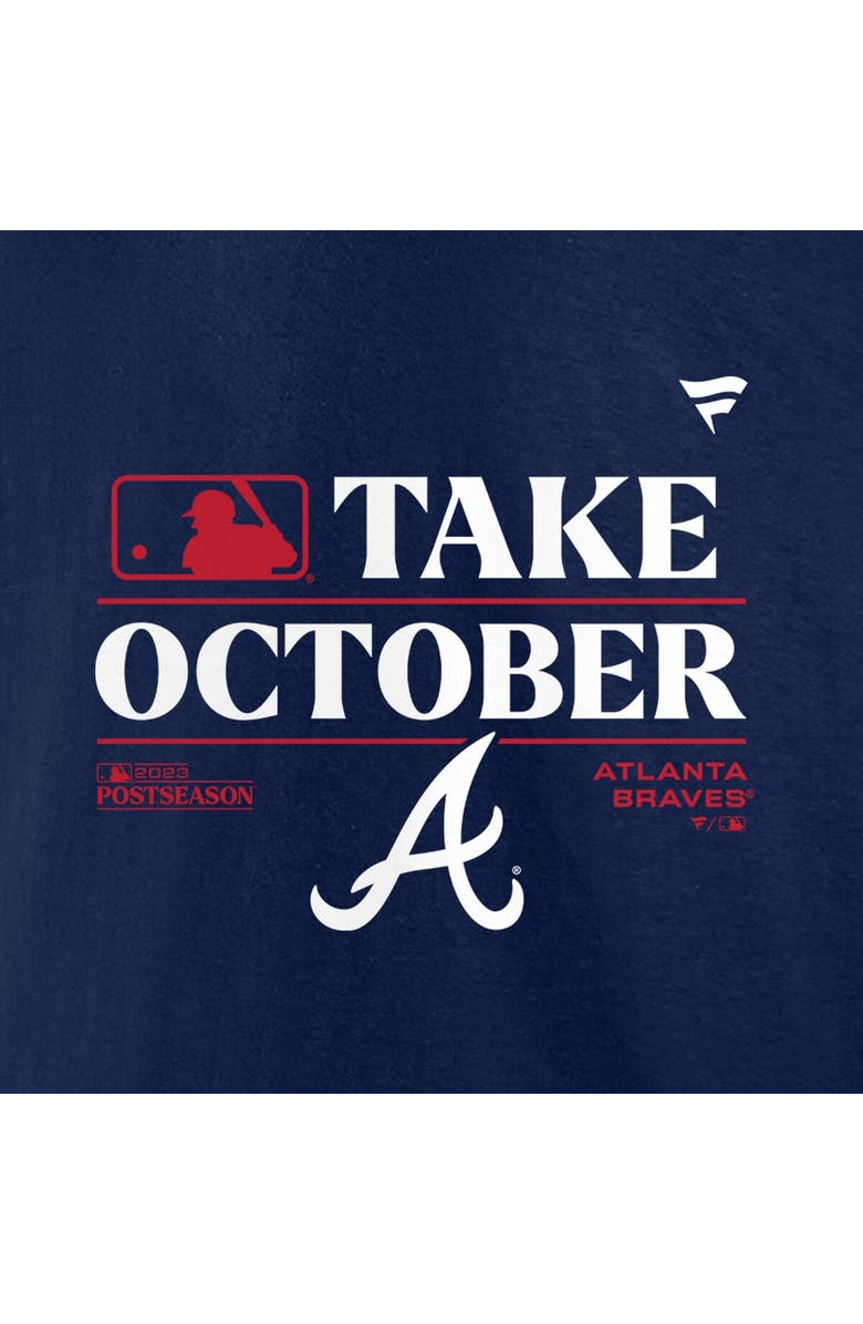 FANATICS Men's Fanatics  Navy Atlanta Braves 2023 Postseason Locker Room T-Shirt, Alternate, color, 
