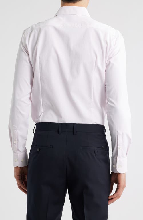 Hugo Boss Boss Hank Kent Slim Fit Performance Stretch Dress Shirt In White