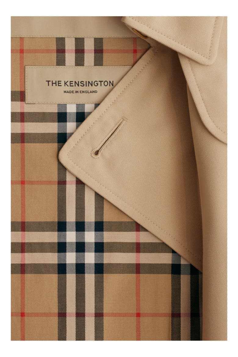 Short Kensington Heritage Trench Coat, Alternate, color, Honey beige