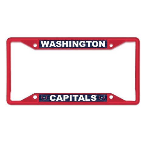 Washington Capitals Chrome Colored License Plate Frame