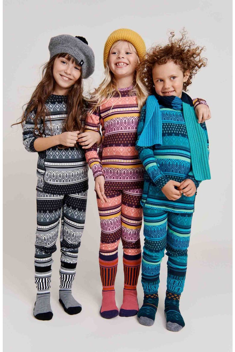 Kids' Taitoa Thermal T-Shirt & Leggings Set, Alternate, color, BLACK