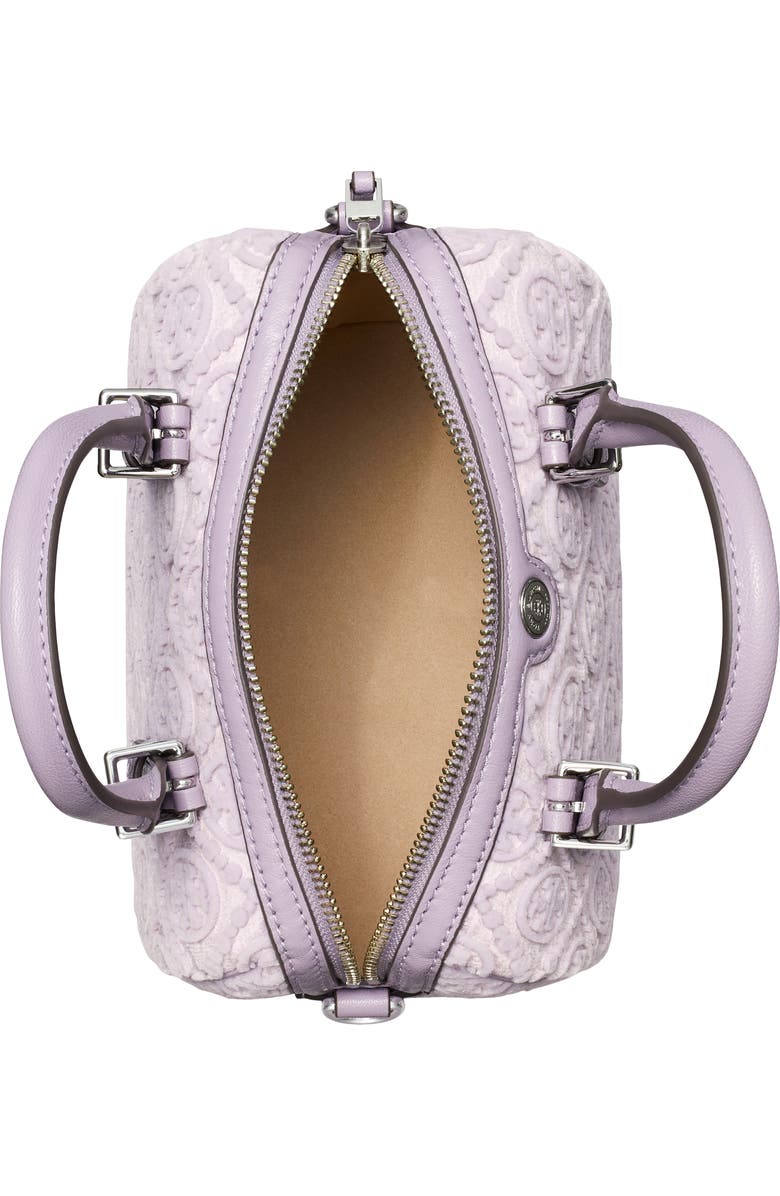 Tory Burch Petite T Monogram Fil Coupé Barrel Bag, Alternate, color,