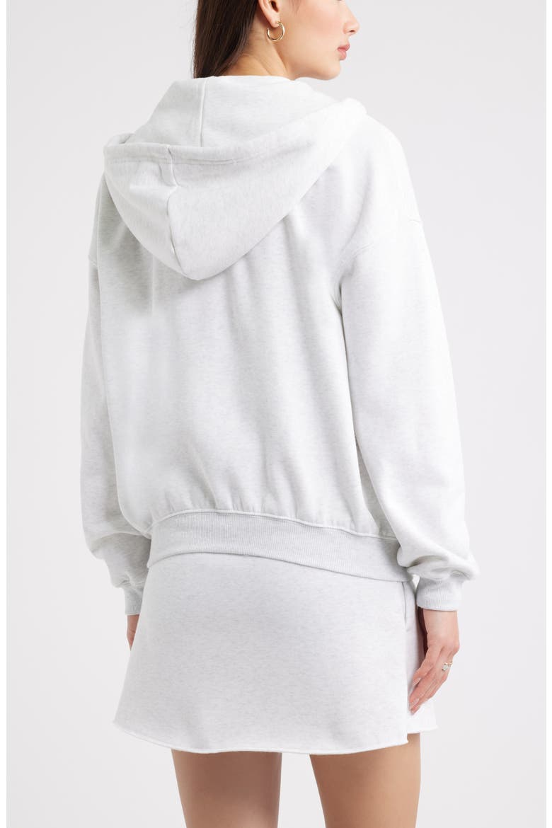Bubble Zip Hoodie, Alternate, color, GREY FOG HEATHER