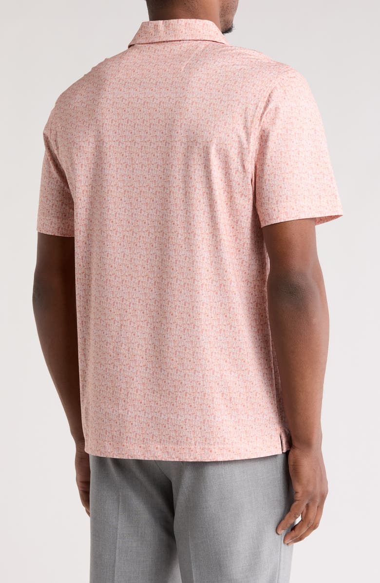 Bugatchi Victor OoohCotton<sup>®</sup> Cocktail Print Polo, Alternate, color, 