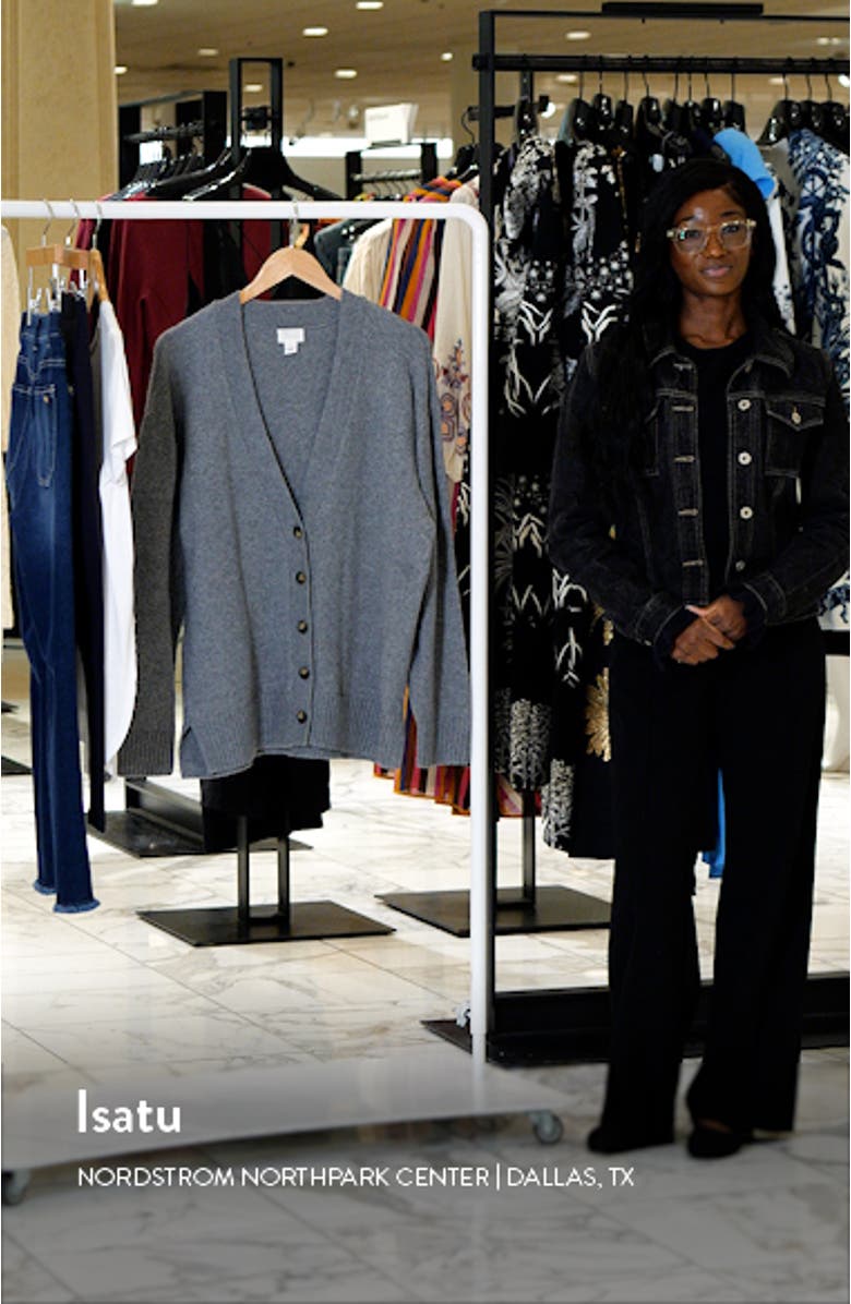 V-Neck Cocoon Cardigan, sales video thumbnail