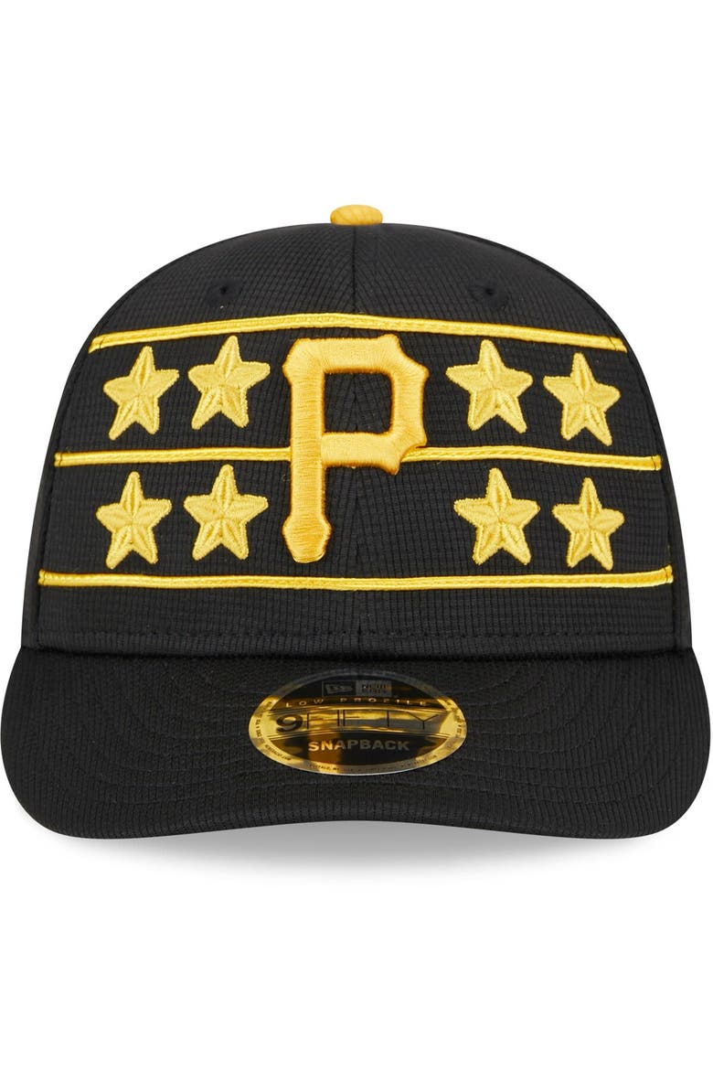 Men's New Era  Black Pittsburgh Pirates 2024 Batting Practice Low Profile 9FIFTY Snapback Hat, Alternate, color, Black