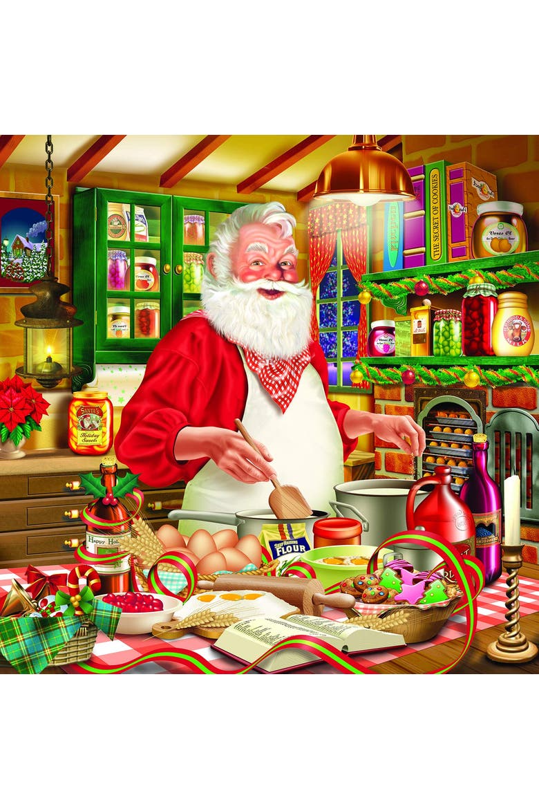 Cooking Santa 500 piece Jigsaw Puzzle for Adults, Main, color, Multicolor