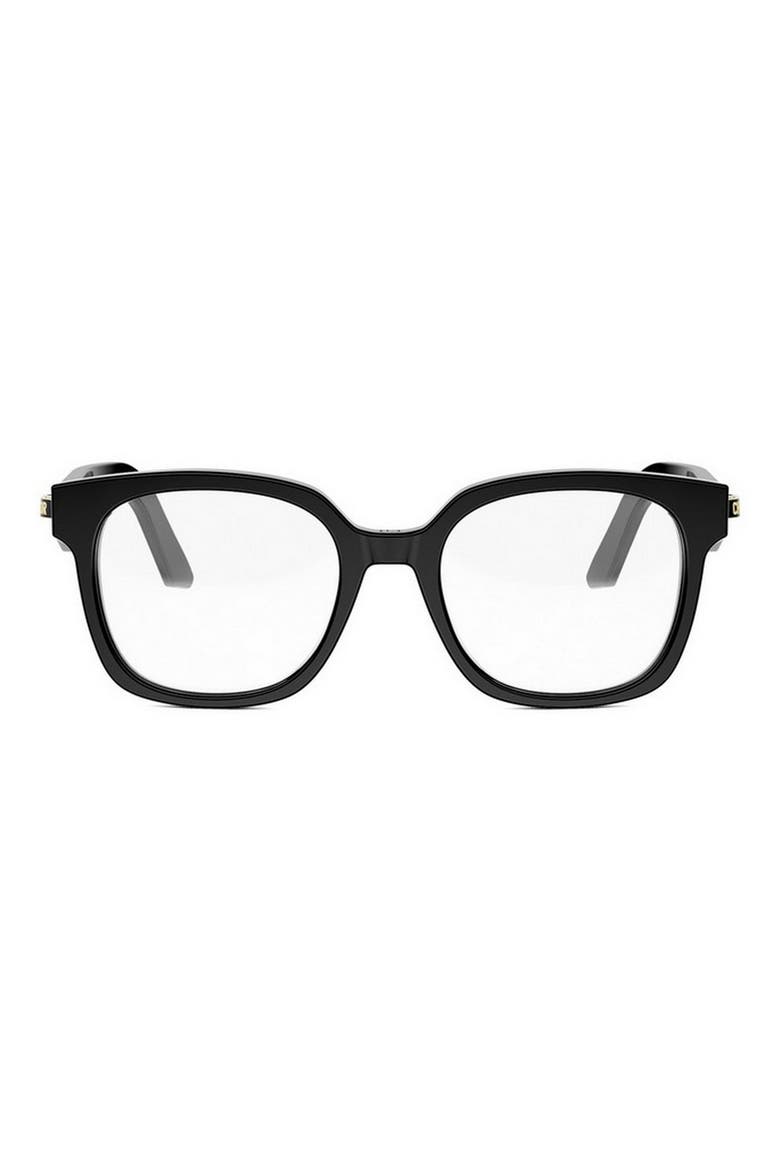 CDiorO S5I 51mm Square Optical Glasses, Main, color, SHINY BLACK