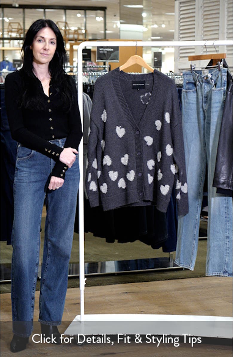 Metallic Heart Cardigan, sales video thumbnail