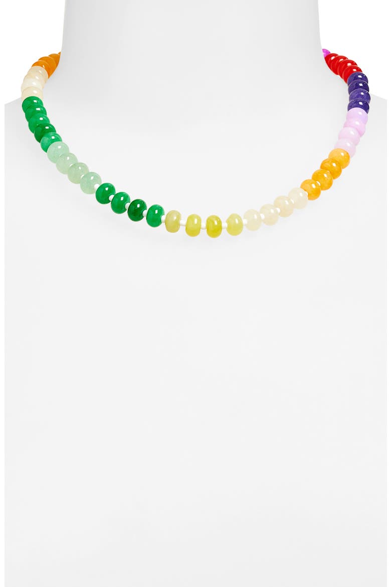 Mariread Multicolor Beaded Necklace, Alternate, color, GOLD