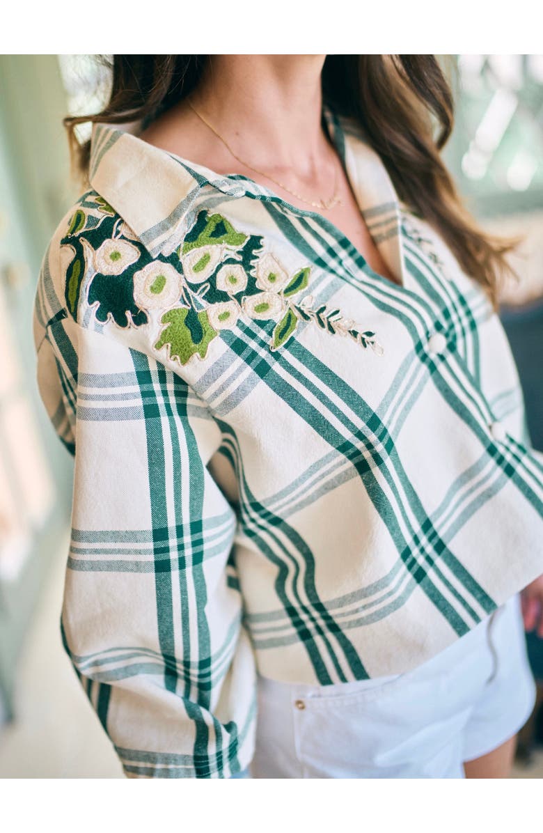 Eddy Butler Top x McKenzie Collaboration, Alternate, color, Green Plaid Larsen Floral