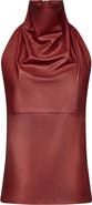 TWP Friday Night Halter Leather Top