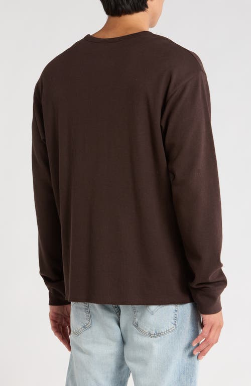Abound Oversize Crewneck Thermal Top In Brown