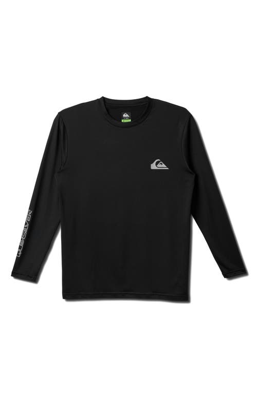 Quiksilver Everyday Surf Long Sleeve Performance Rashguard In Black