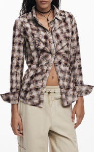 Desigual Long Sleeve Button-Up Shirt