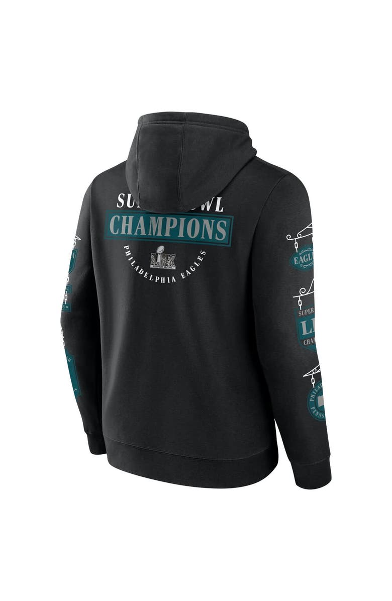 FANATICS Men's Fanatics Black Philadelphia Eagles Super Bowl LIX Champions Big & Tall Pullover Hoodie, Alternate, color, 