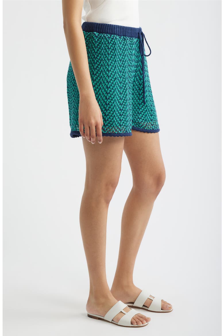 Open Stitch Shorts, Alternate, color, KELLY