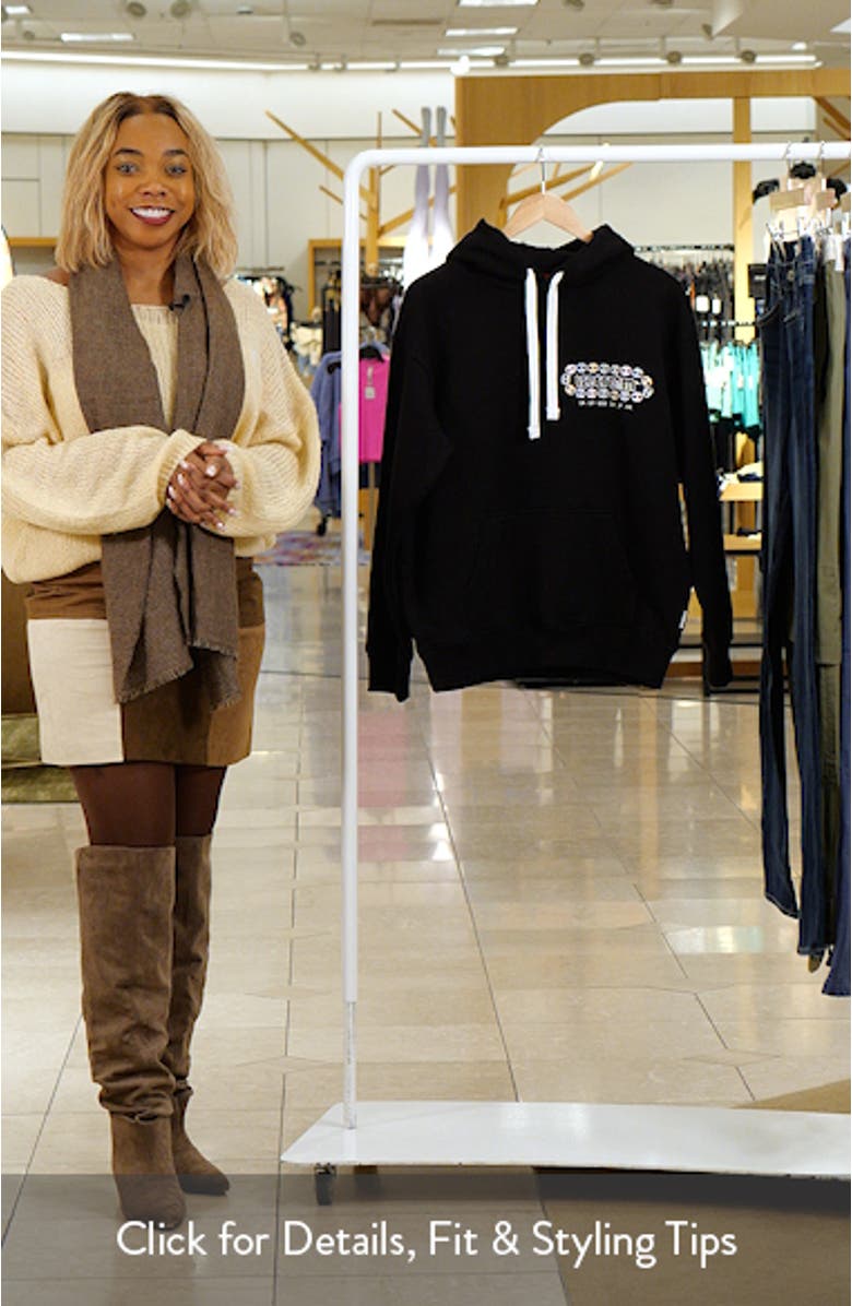 Chain Logo Cotton French Terry Hoodie, sales video thumbnail