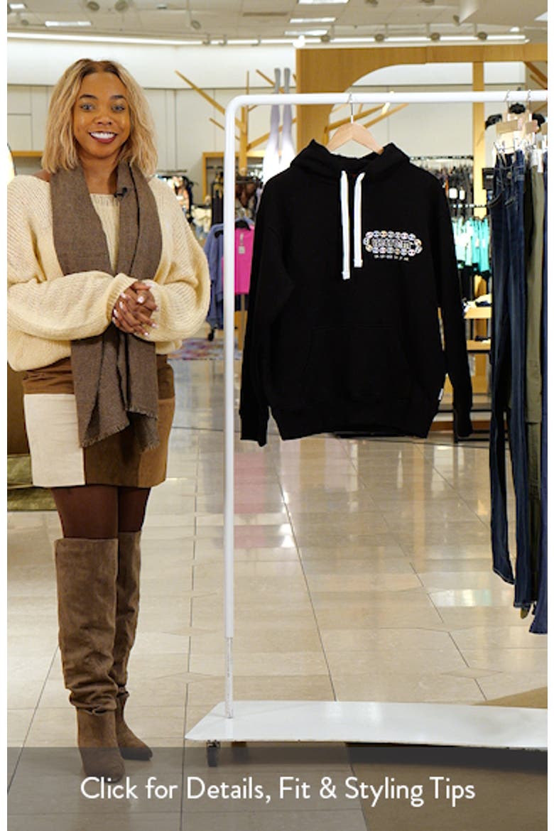 Chain Logo Cotton French Terry Hoodie video