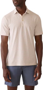 Faherty Retreat Stripe Short Sleeve Polo
