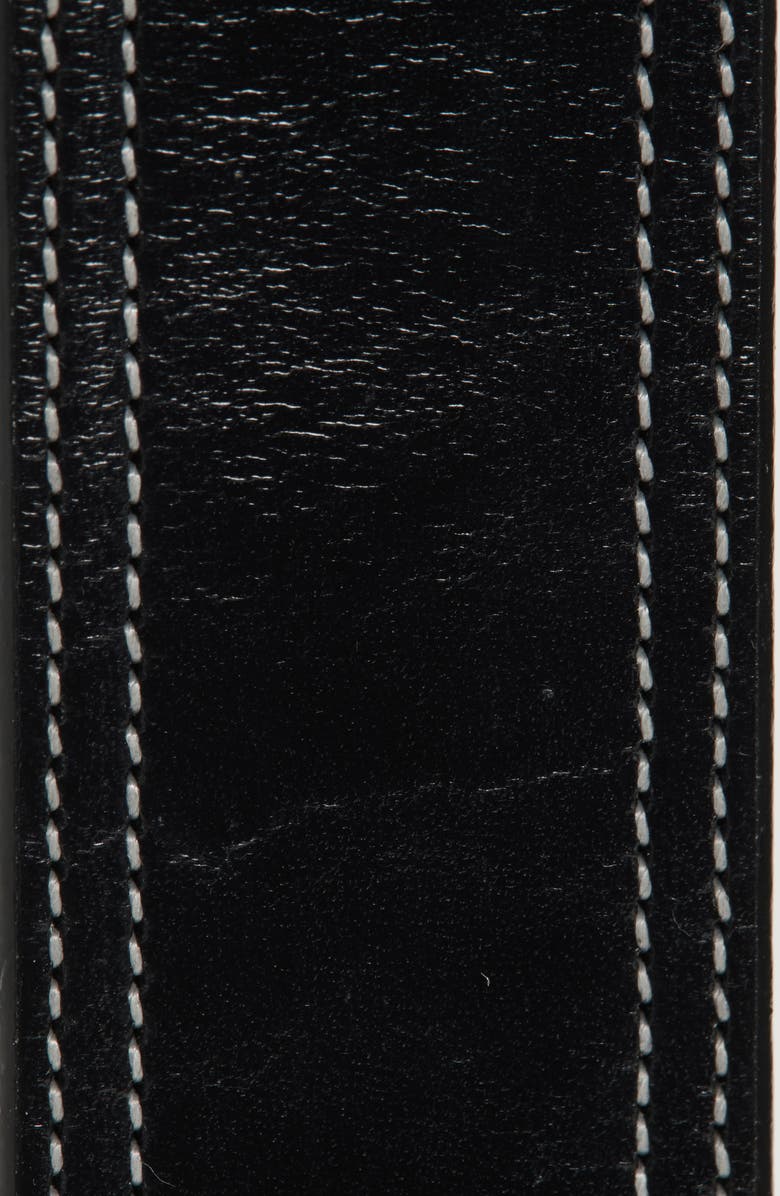 Noah Leather Belt, Alternate, color, Black