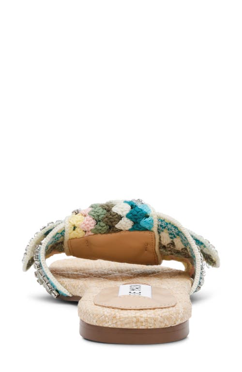 Steve Madden Misha Slide Sandal In Turquoise Multi