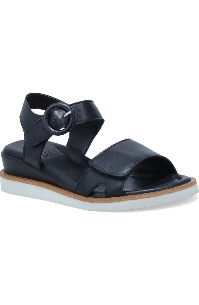 Miz Mooz Eva Ankle Strap Platform Wedge Sandal, Main, color, Black