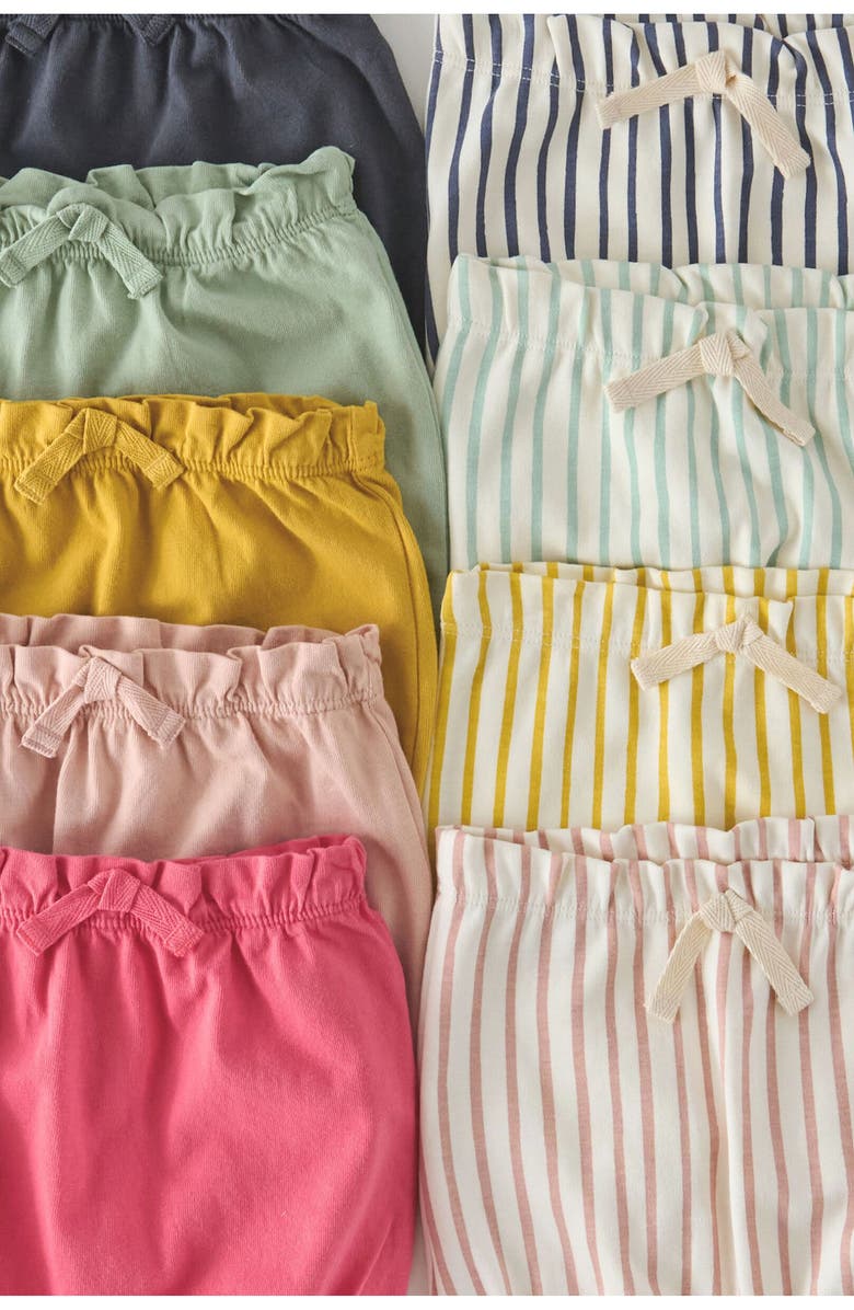 Pehr Stripes Away Organic Cotton Bloomers, Alternate, color, Stripes Away Peony