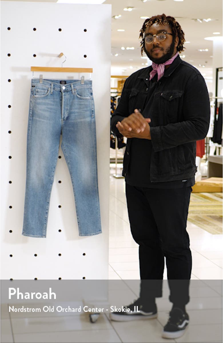 Olivia High Waist Back Seam Crop Skinny Jeans, sales video thumbnail