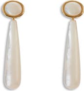 LELET NY Akaia Mother-of-Pearl Drop Earrings