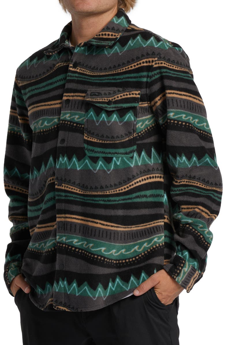 Billabong Furnace Flannel Button-Up Shirt, Alternate, color, Multi