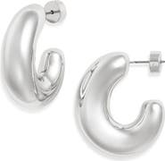 Nordstrom Oval Polished Hoop Earrings