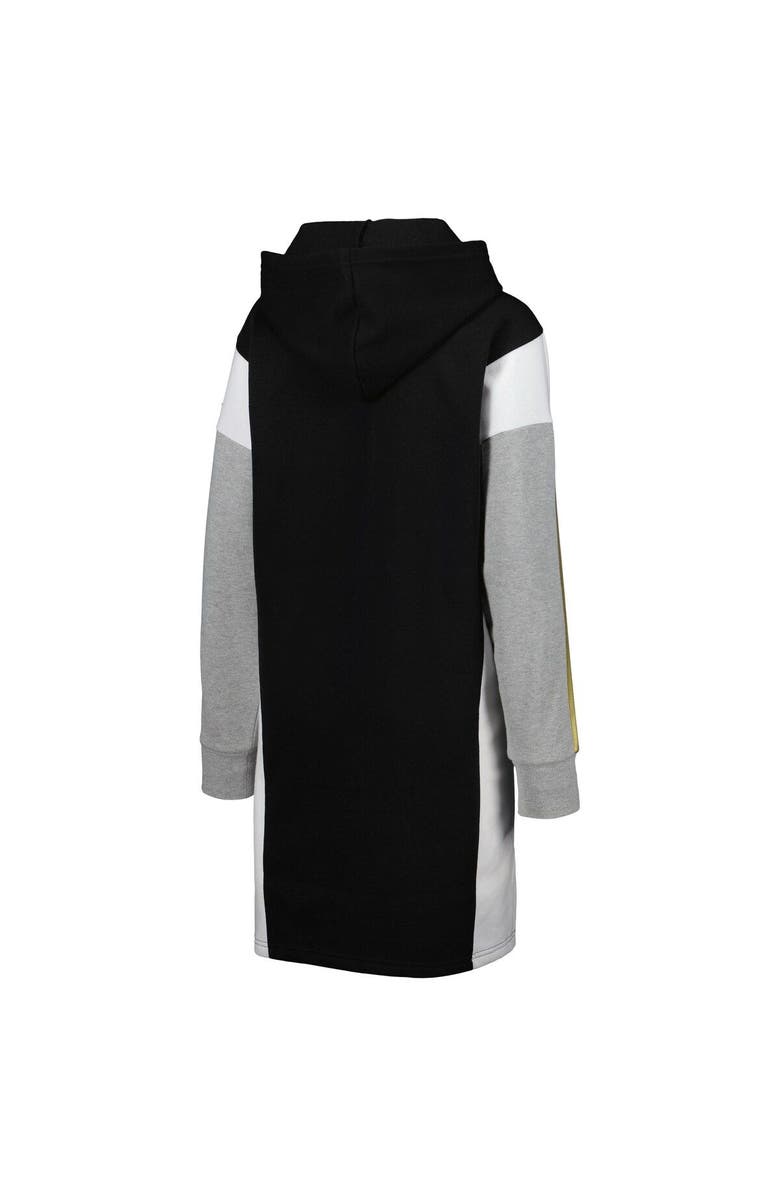 G-III 4HER BY CARL BANKS Women's G-III 4Her by Carl Banks Black New Orleans Saints Bootleg Long Sleeve Hoodie T-Shirt Dress, Alternate, color, Black