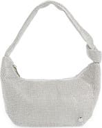 Olga Berg Jessica Crystal Croissant Bag