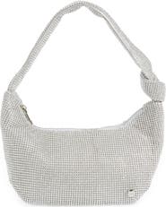 Olga Berg Jessica Crystal Croissant Bag
