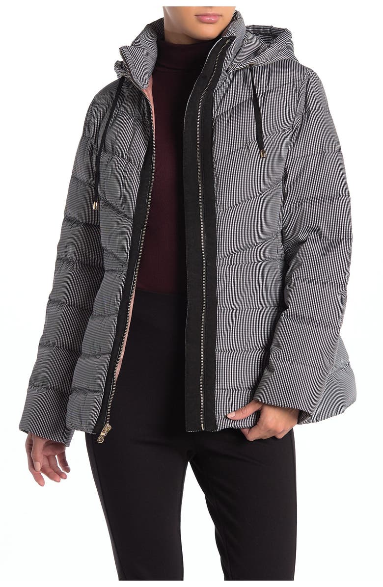 Kate Spade New York Drawstring Hood Zip Puffer Jacket, Alternate, color,