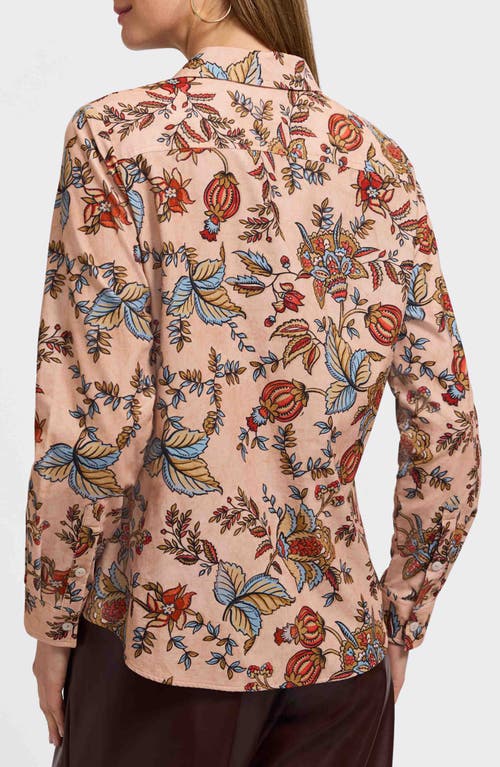 Foxcroft Hampton Autumn Corduroy Shirt In Brown